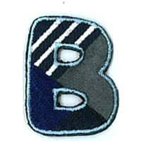 Applicatie letter B (serie kleur 210 donker-lichtblauw/grijs/wit)