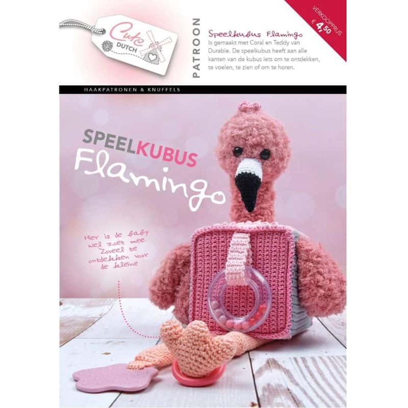 CuteDutch Patroonboekje Speelkubus Flamingo